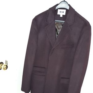 Mens  Joseph Abboud Topcoat (Color: Port Wine)